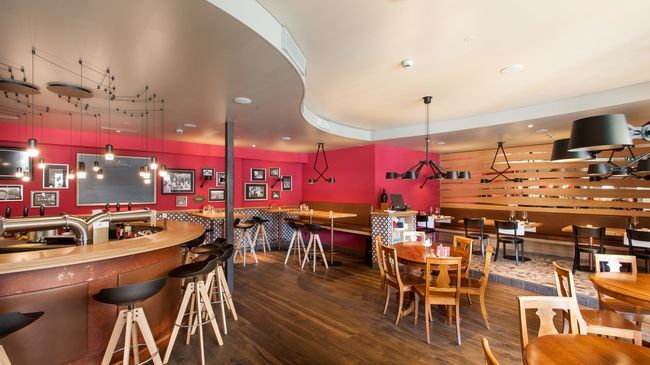 Ochsen Lenzburg Hotel Étterem fotó